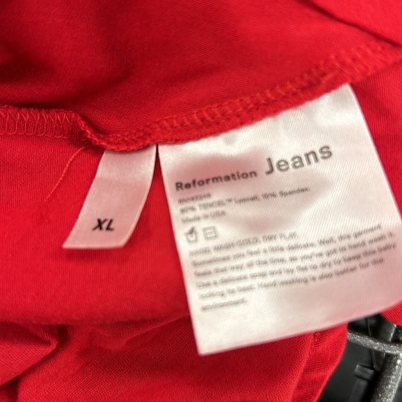 NEW Reformation Fit Flare Midi Tank Rou Knit Dress Pockets - Picture 3 of 5